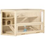 HUUBXL Hamsterkooi 115cm X 60cm X 55cm Natuurlijk Hout, Verzenden, Nieuw