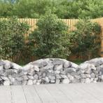 vidaXL Schanskorf gewelfd 150x30x40/60 cm gegalvaniseerd, Tuin en Terras, Bloembakken en Plantenbakken, 100 cm of meer, Verzenden