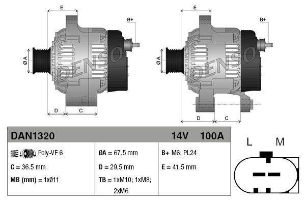 Dynamo / Alternator CITROËN C1 II (1.0 VTi 68), Auto-onderdelen, Motor en Toebehoren, Nieuw, Ophalen of Verzenden