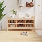 vidaXL Halbankje 110x40x60 cm massief grenenhout, Huis en Inrichting, Banken | Voetenbanken en Poefen, Verzenden, Nieuw