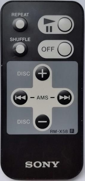 Afstandsbediening Sony RM-X58, Audio, Tv en Foto, Afstandsbedieningen, Origineel, Nieuw, Ophalen of Verzenden