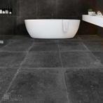 Vloertegels met getrommelde randen 60x60 antique antraciet, Verzenden, Nieuw