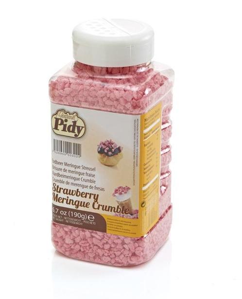 Pidy Crumble Meringue Aardbei 190 gram, Hobby en Vrije tijd, Taarten en Cupcakes maken, Nieuw, Verzenden