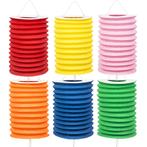 Gekleurde Lampionnen Trek 16cm 12st, Hobby en Vrije tijd, Feestartikelen, Verzenden, Nieuw