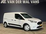 Ford Transit Connect 1.5 EcoBlue 100pk L2H1 Euro6 Airco | 3-, Auto's, Bestelauto's, Stof, Gebruikt, Wit, Dealer onderhouden