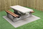 Rockwood® Betonnen Picknickset DeLuxe Rolstoeltoegankelijk, Ophalen of Verzenden, Nieuw, Rechthoekig, Hout