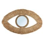 Bazar Bizar Spiegel Raffia Eye Raffia, 70 x 40cm, Huis en Inrichting, Woonaccessoires | Spiegels, Nieuw, Verzenden