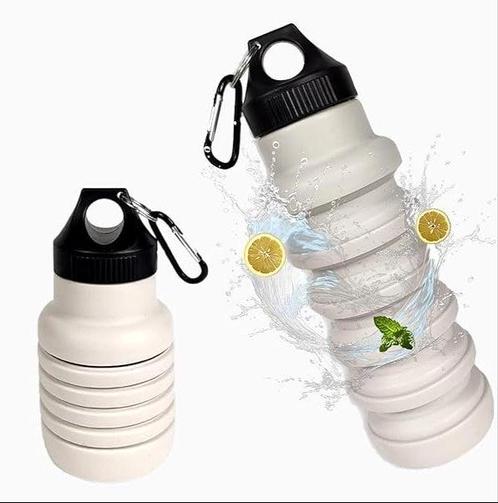 Waterfles - Opvouwbaar Siliconen - 550ml – BPA-vrij en, Diversen, Overige Diversen, Nieuw, Verzenden