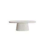 Salontafel 120x70x42 cm HAMURA – Wit Terrazzo | Light &amp; Livi, Huis en Inrichting, Tafels | Salontafels, Ophalen, Nieuw