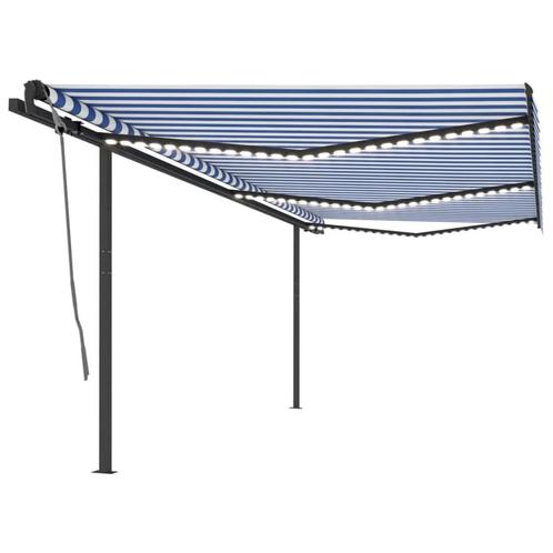 vidaXL Luifel automatisch met LED en windsensor 6x3,5 m, Tuin en Terras, Zonneschermen, Nieuw, Verzenden