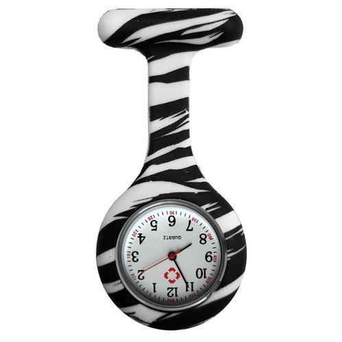 Fako® - Verpleegstershorloge - Siliconen Print - Zebra, Sieraden, Tassen en Uiterlijk, Horloges | Dames, Verzenden