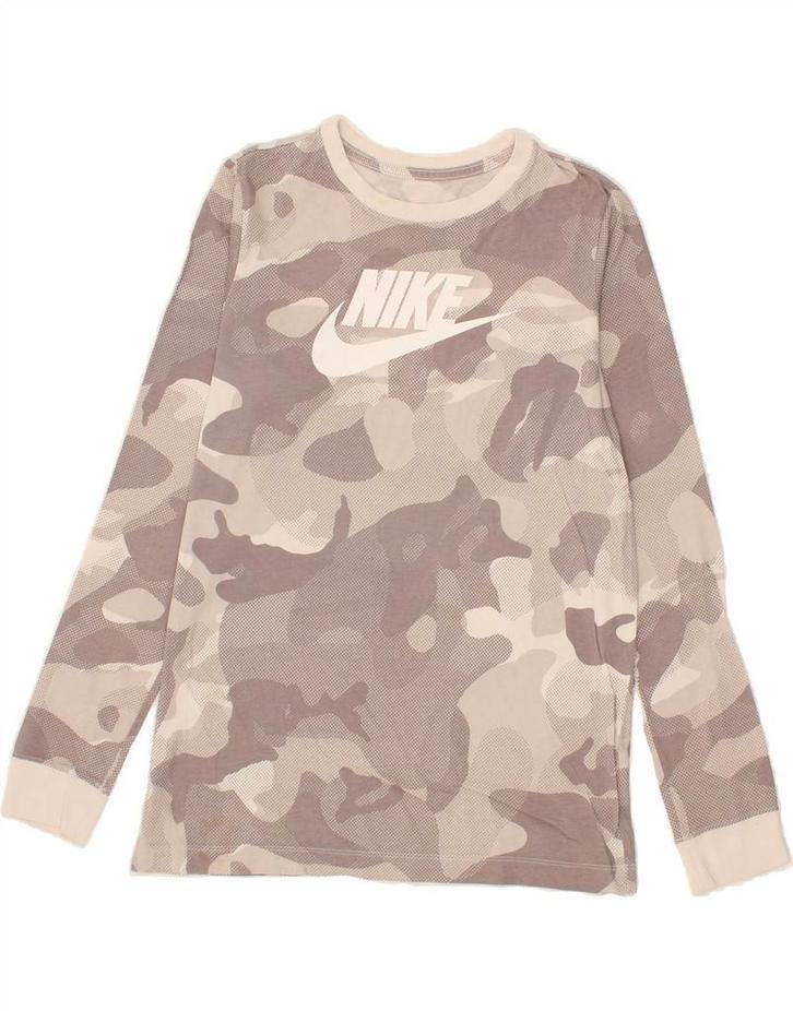 NIKE Boys Graphic Top Long Sleeve 13-14 Years XL Grey, Kleding | Heren, Overhemden, Verzenden