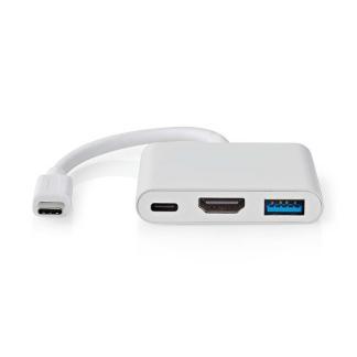 USB C docking stations | Nedis | 0.1 meter, Computers en Software, Pc- en Netwerkkabels, Nieuw, Verzenden