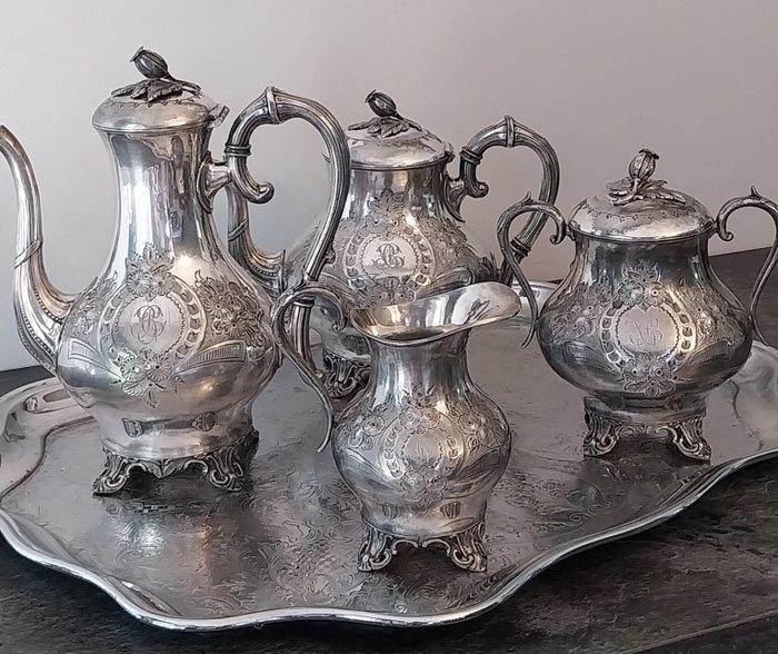 Louis RAVINET et Charles DENFERT - Koffie- en theeservies -, Antiek en Kunst, Antiek | Meubels | Tafels