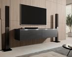 TV-Meubel Dixon - Zwart eiken - 140 cm, Huis en Inrichting, Kasten | Televisiemeubels, Overige materialen, 100 tot 150 cm, Verzenden