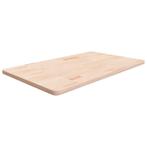 vidaXL Wastafelblad 100x60x2,5 cm onbehandeld massief, Huis en Inrichting, Keuken | Keukenelementen, Verzenden, Nieuw, Bruin