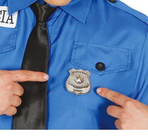 Politie Badge Metaal, Hobby en Vrije tijd, Feestartikelen, Nieuw, Verzenden
