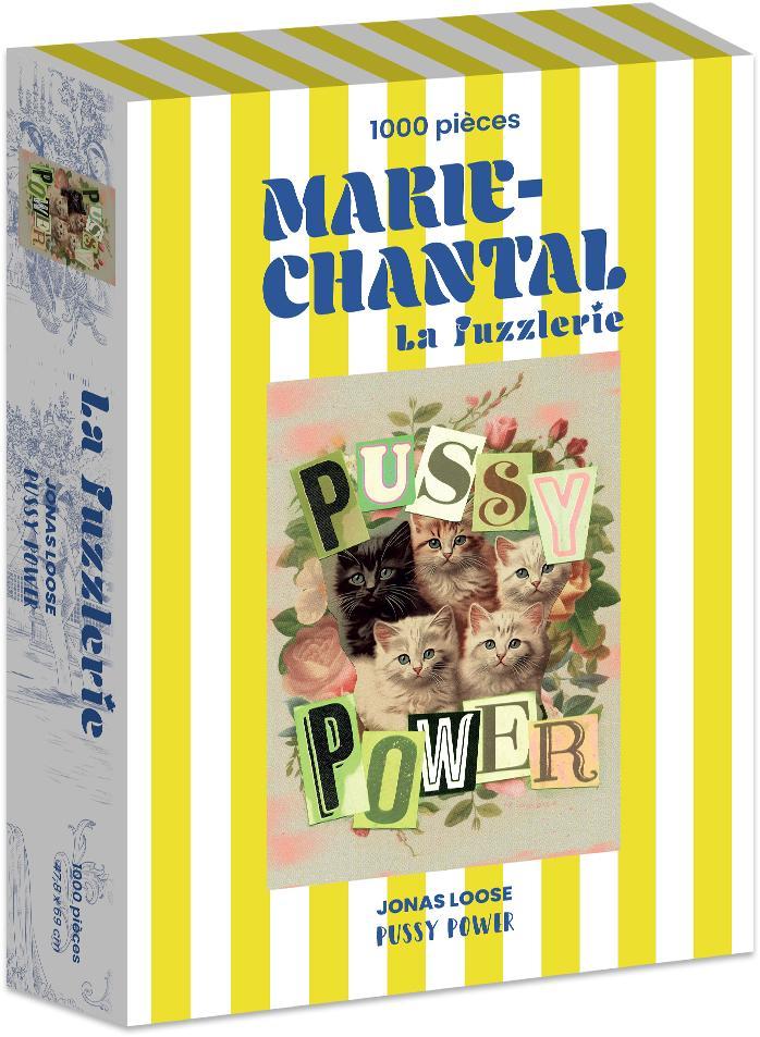 Jonas Loose - Pussy Power Puzzel (1000 stukjes) |, Hobby en Vrije tijd, Denksport en Puzzels, Nieuw, Verzenden