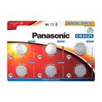 6-Pack Panasonic CR2025 3V 165mAh Lithium knoopcelbatterij, Audio, Tv en Foto, Accu's en Batterijen, Verzenden, Nieuw