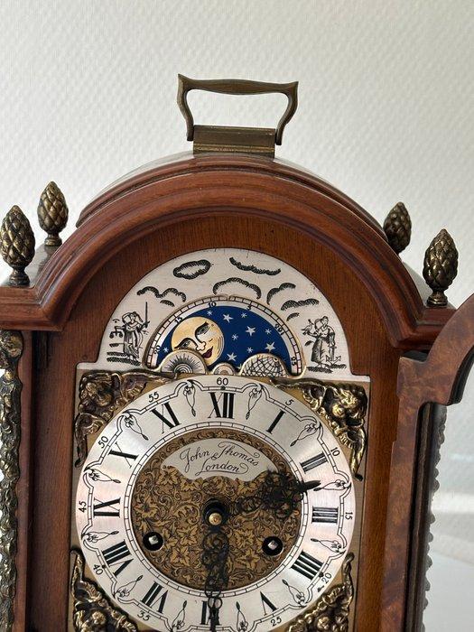 Tafelklok - Warmink - Vintage Glas, Hout, Messing -, Antiek en Kunst, Antiek | Klokken