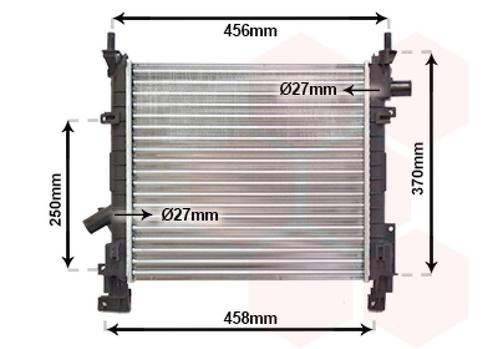 RADIATOR VOOR FORD KA 1996-2001 1231795, Auto-onderdelen, Airco en Verwarming, Nieuw, Ophalen of Verzenden