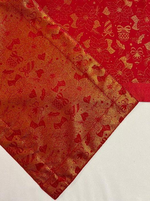 Kerststuk voor grote tafels - ramages en bellen lurex goud -, Diversen, Kerst