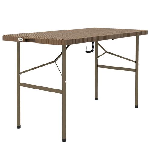 TRUUSK Campingtafel Vouwtafel Rattan-look 4 Personen Tuintaf, Tuin en Terras, Overige Tuin en Terras, Nieuw, Verzenden