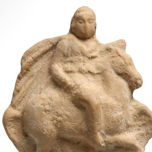 Oud-Grieks, Hellenistisch Terracotta Paard en ruiter, Antiek en Kunst, Antiek | Overige Antiek