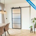 Stalen Schuifdeur - 4 Vlaks - Maatwerk - Mat glas, Doe-het-zelf en Verbouw, Kozijnen en Schuifpuien, Nieuw, Metaal, Inclusief glas