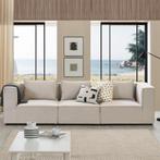 Modulaire Bank / Zitbank Domas M - Beige - Stoffen bekleding, Huis en Inrichting, Banken | Bankstellen, Verzenden, Nieuw