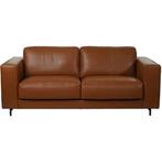 Leren bank Clear - 2,5 zits - Elegance Cognac (cognac) -, Huis en Inrichting, Banken | Bankstellen, Bohemian, Eigentijds, Modern, Retro, Vintage