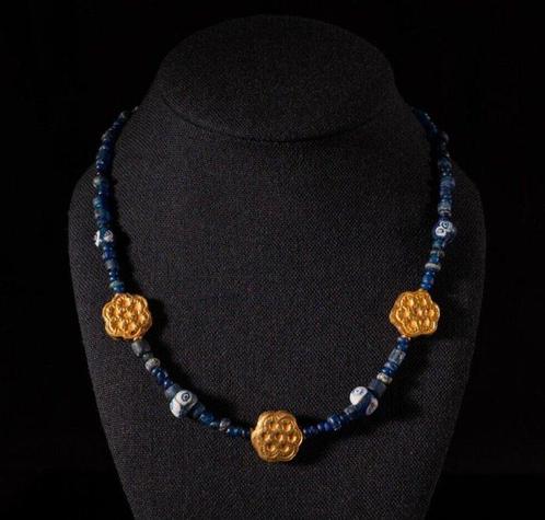 Oud-Romeins, Keizerrijk Halsketting met Bactrische gouden, Sieraden, Tassen en Uiterlijk, Antieke sieraden