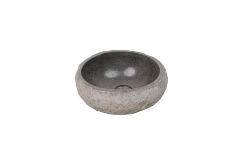 Natuurstenen Waskom Fontein Riviersteen-29x25x13, Doe-het-zelf en Verbouw, Sanitair, Nieuw, Verzenden