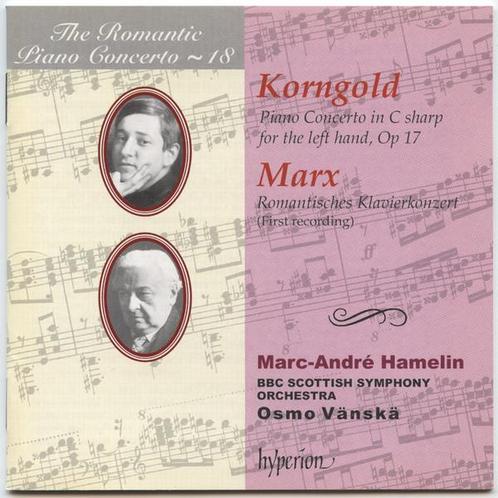 cd - Korngold - Marx*, Marc-AndrÃ© Hamelin, BBC Scottish.., Cd's en Dvd's, Cd's | Overige Cd's, Zo goed als nieuw, Verzenden