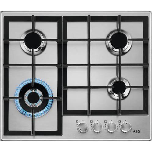AEG HGB64420SM Zwart, Roestvrijstaal Aanrecht 56 cm399, Witgoed en Apparatuur, Kookplaten, Nieuw, Ophalen of Verzenden