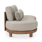 Loungeset Ambon | 2-zit | teak naturel | naturel weving | .., Verzenden, Nieuw