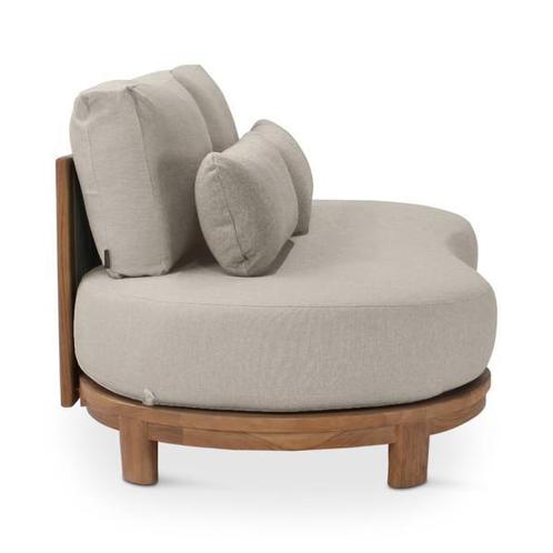 Loungeset Ambon | 2-zit | teak naturel | naturel weving | .., Tuin en Terras, Overige Tuin en Terras, Nieuw, Verzenden