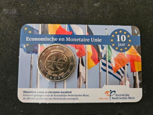 Coincard Nederland 2 Euro EMU 2009, Postzegels en Munten, Munten | Nederland, Verzenden