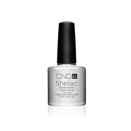 CND  Colour  Shellac  Gellak  Silver Chrome  7,3 ml, Sieraden, Tassen en Uiterlijk, Uiterlijk | Haarverzorging, Nieuw, Verzenden