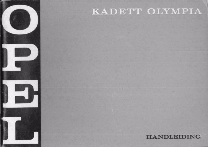 1970 Opel Kadett Olympia Instructieboekje Nederlands, Auto diversen, Handleidingen en Instructieboekjes, Verzenden