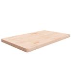 vidaXL Wastafelblad 100 x 60 x 4 cm onbehandeld massief, Huis en Inrichting, Keuken | Keukenelementen, Verzenden, Nieuw, Bruin
