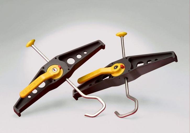 Rhino Safeclamp set 2 stuks - ladderklem / hulpmiddel, Doe-het-zelf en Verbouw, Gereedschap | Overige machines, Ophalen of Verzenden