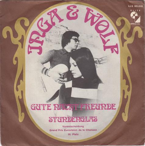 vinyl single 7 inch - Inga &amp; Wolf - Gute Nacht Freunde, Cd's en Dvd's, Vinyl Singles, Zo goed als nieuw, Verzenden
