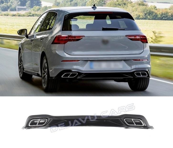 R Line Look Diffuser voor Volkswagen Golf 8 Hatchback, Auto-onderdelen, Carrosserie en Plaatwerk, Achter, Nieuw, Volkswagen, Ophalen of Verzenden