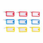 Benson Set van 9 rechthoekige sleutellabels - 4,5 x 2,5 c..., Verzamelen, Sleutelhangers, Ophalen of Verzenden, Nieuw
