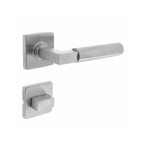 Intersteel Deurkruk Baustil op vierkant rozet met, Doe-het-zelf en Verbouw, Hang- en Sluitwerk, Nieuw, Verzenden