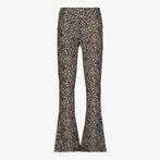TwoDay flared meisjes broek met panterprint beige maat 134/1, Verzenden, Nieuw