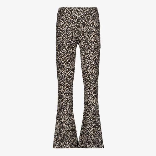TwoDay flared meisjes broek met panterprint beige maat 134/1, Diversen, Overige Diversen, Nieuw, Verzenden
