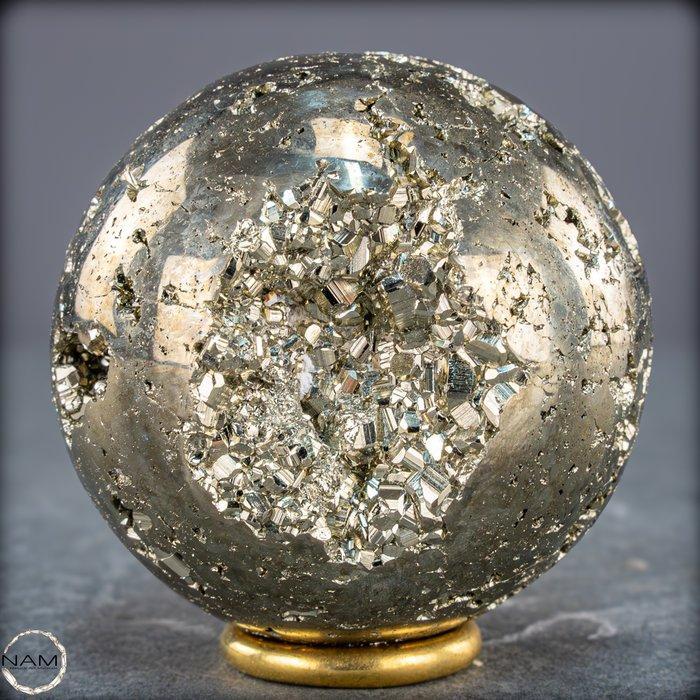 Stralende schat van de aarde Adembenemende pyrietkogel-, Verzamelen, Mineralen en Fossielen