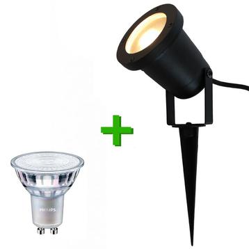 Buitenlamp | Tuinspot / prikspot zwart | incl. Philips spot beschikbaar voor biedingen